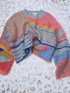 Colorblock Multicolor Crewneck Sweater - Sincerely Jules